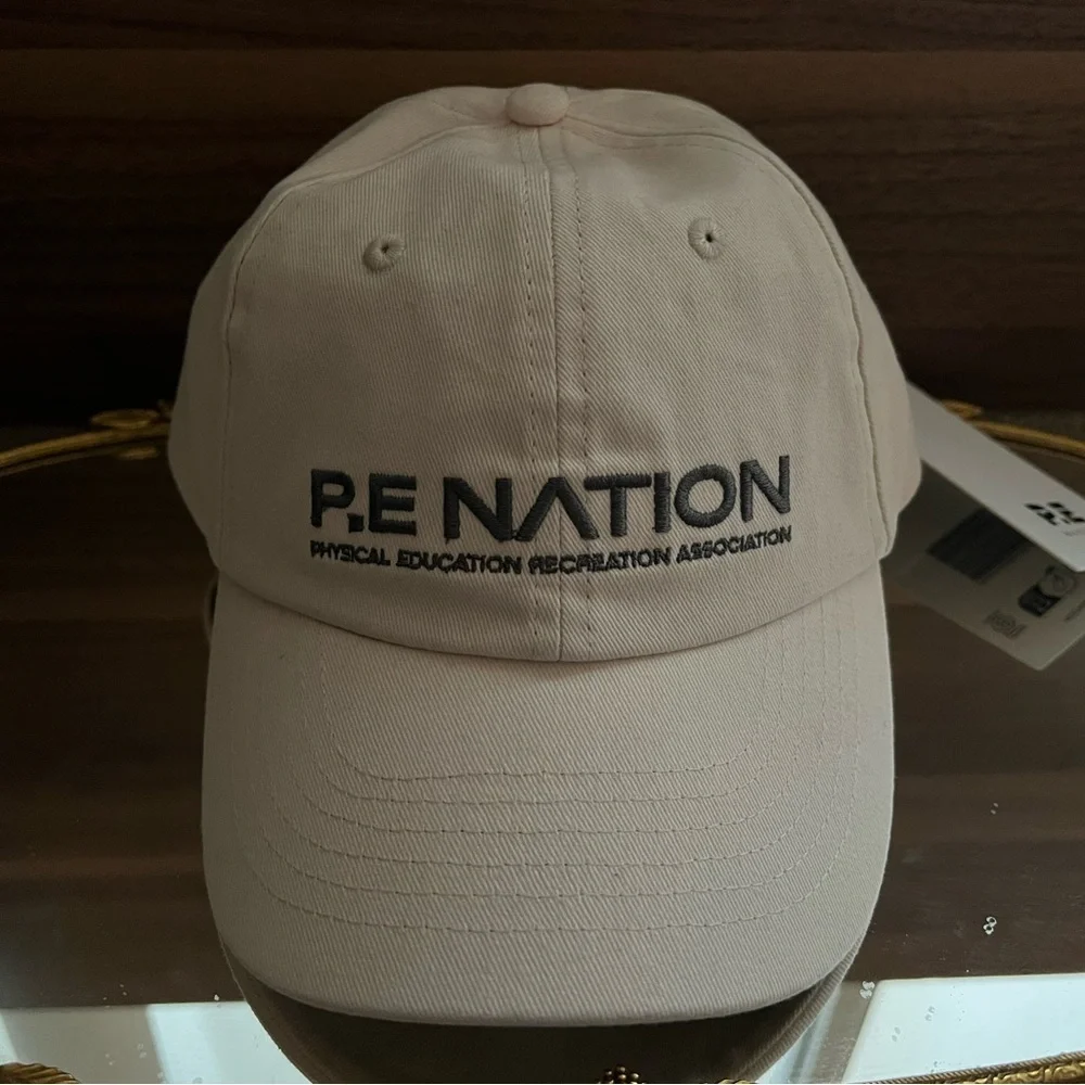NWT P.E Nation Homage Cap Cream Hat
